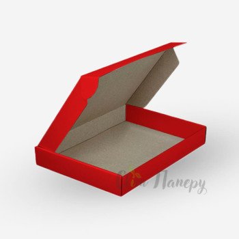 Коробка картонна 240х50х170 мм червона, самозбірна